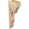 Ekena Millwork 6"W x 12"D x 36"H Thin Sheridan Rough Cedar Woodgrain TimberThane Corbel, Primed Tan CORUR06X12X36SHERCPR - alternate 2